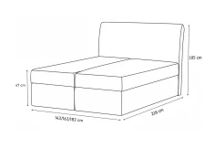 Čalouněná postel boxspring NAOMI