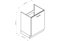Kuchyňská skříňka dřezová OREIRO II