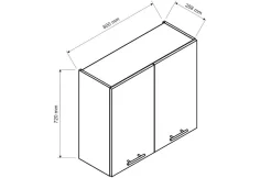 Kuchyňská skříňka horní dvoudveřová OREIRO