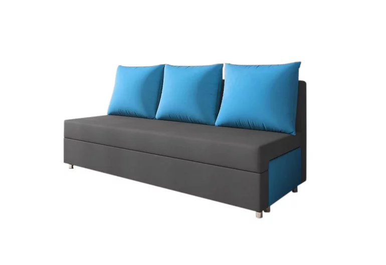 Тапициран диван LISA, сиво+синьо(alova 48/ alova 29)