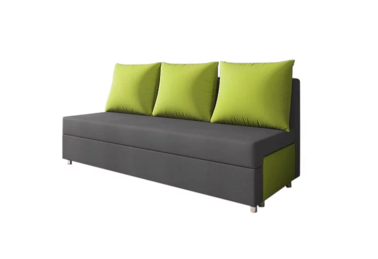 Тапициран диван LISA, сиво+зелено(alova 48/alova 42)