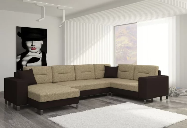 Разтегалелен диван П-образен MEDY, 330x86x206/145, berlin03/soft066, ляво