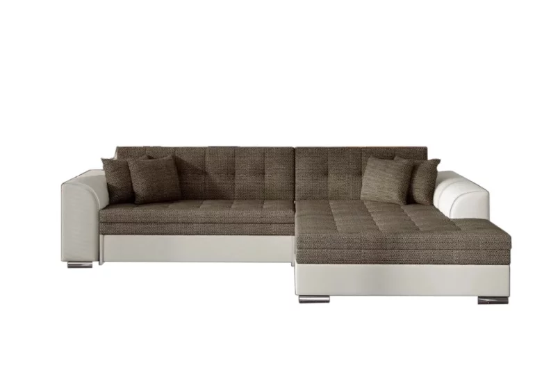 Ъглов разтегателен диван PALERMO, 294x80x196, berlin04/soft033(beige), дясно