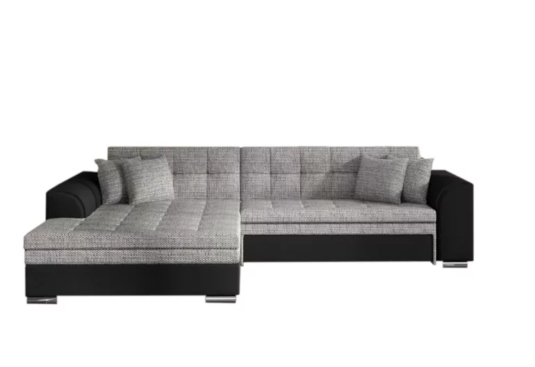 Ъглов разтегателен диван PALERMO, 294x80x196, berlin01/soft11, ляво