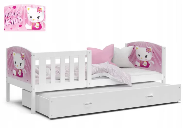 Детско легло DOBBY P2 цвят с печат + матрак + решетка БЕЗПЛАТНО