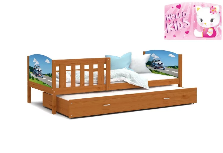 Детско легло DOBBY P2 с печат + матрак + решетка БЕЗПЛАТНО