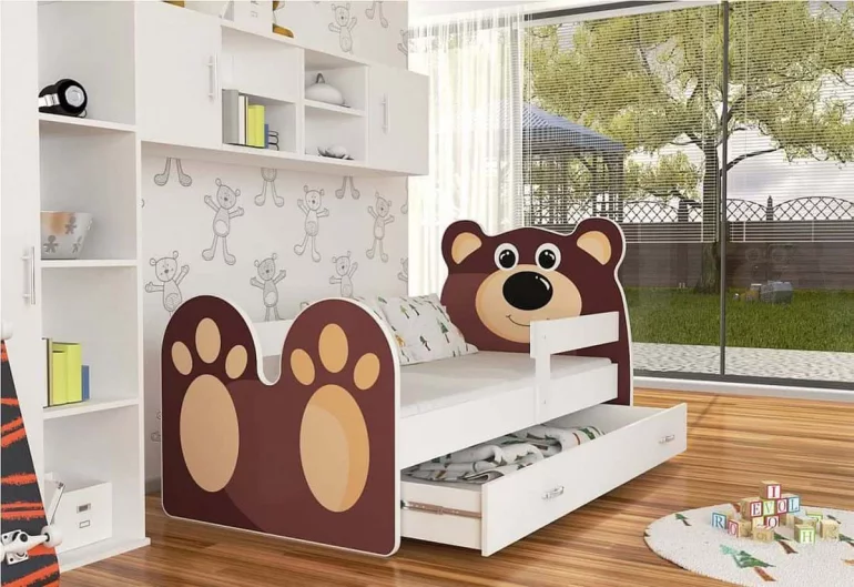 Детско легло TEDDY BEAR + матрак + решетка БЕЗПЛАТНО