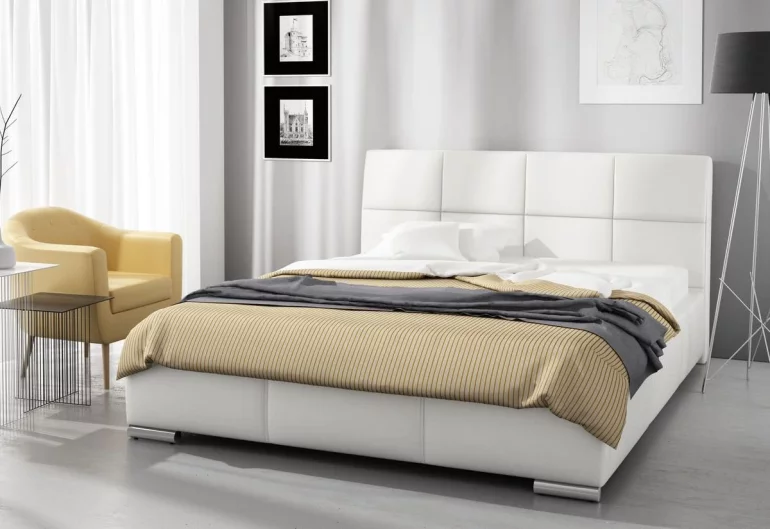 Тапицирано легло MONICA с матрак, 140x200