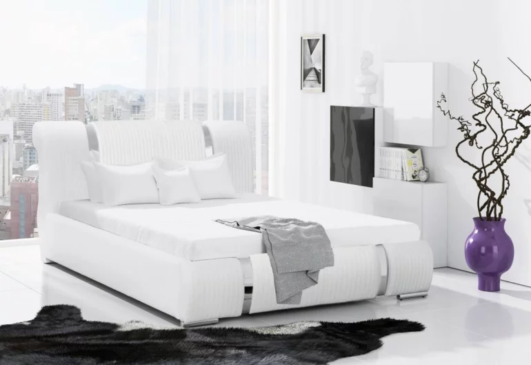 Тапицирано легло VIKI с матрак, 160x200