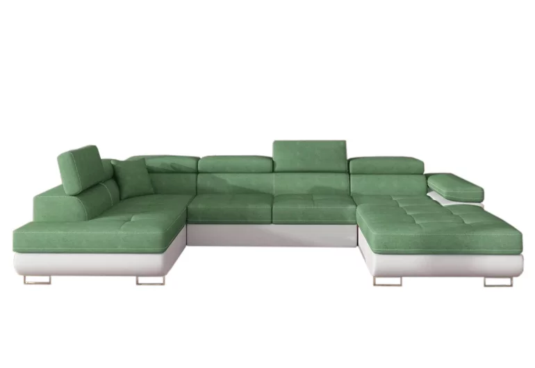 Разтегалелен диван П-образен CORGI, 345x90x202, soro 34/soft 17, ляв ъгъл