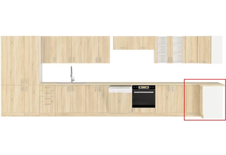 Долен ъглов кухненски шкаф AVRIL
