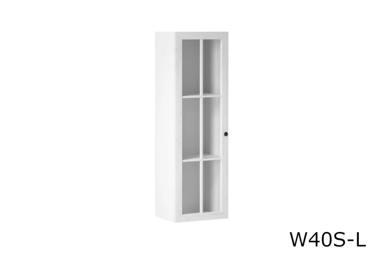 Кухненска витрина LORIENT W40S, 40x127x32, бяло/бор Андерсен, ляв