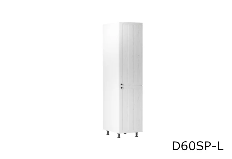 Кухненски шкаф висок LORIENT D60R, 60x212x58, бяло/бор Андерсен, ляв