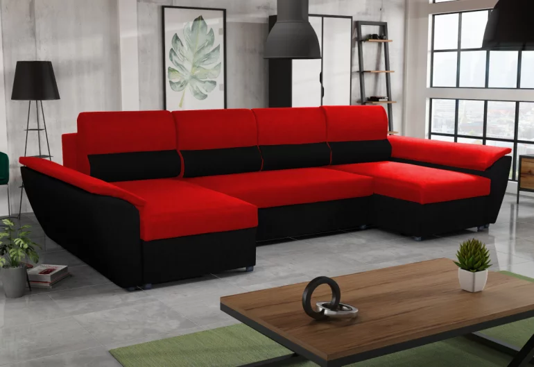 Разтегателен диван в П - образна форма LANZAROTE