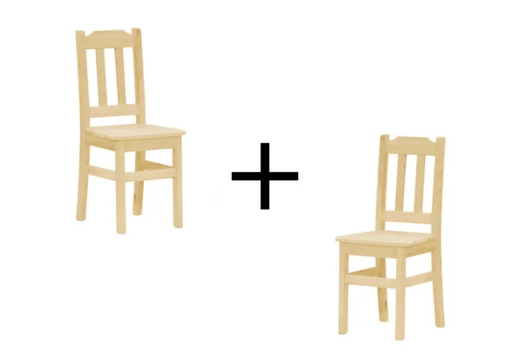 Промо комплект 1+1 дървен стол за хранене  SAFIR