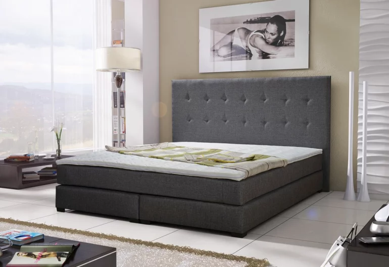 Луксозно легло LOUIS + матрак + решетка, 140x200 cm, sawana 05