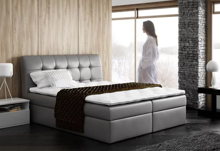 Тапицирано легло AMIGO + топер, 160x200, madryd 190