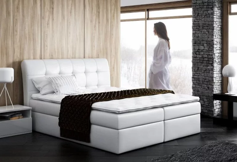 Тапицирано легло AMIGO + топер, 160x200, madryd 160
