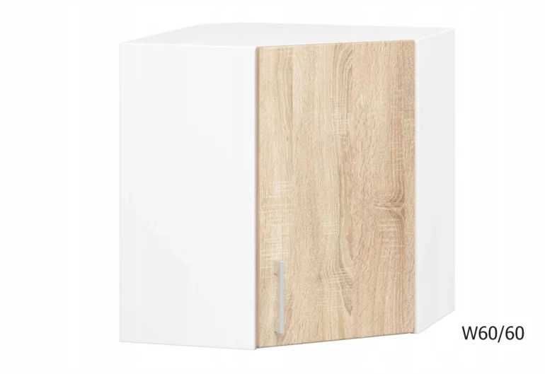 Кухненски шкаф горен ъглов SALTO W60/60, 60x58x30,5, сонома/бяло