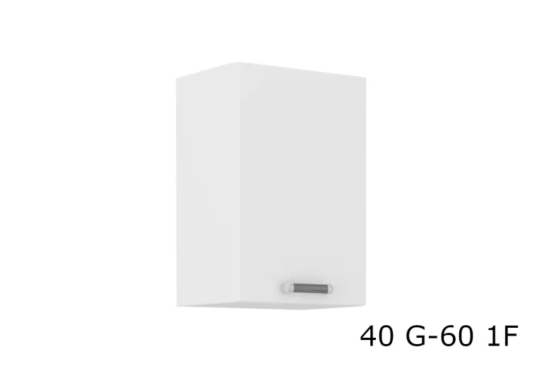 Кухненски шкаф горен EPSILON 40 G-60 1F, 40x60x31, бяло