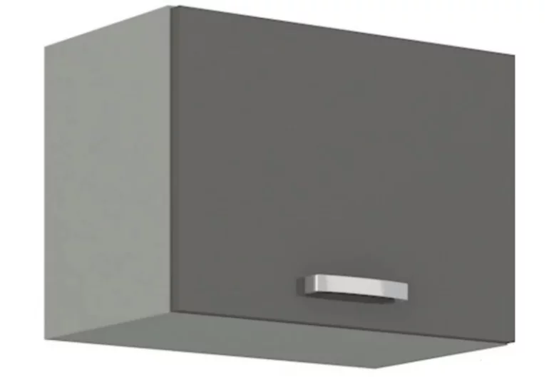Кухненски шкаф горен GRISS 50 GU-36 1F, 50x36,5x31, сиво/сиво гланц