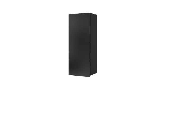 Окачен шкаф BRINICA WISZ PION, 45x117x32, черно/черен гланц