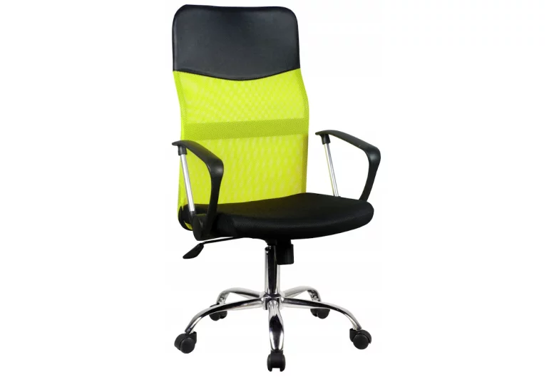 Офис стол KORAD OCF-7, 58x105-115x60, зелено/черен