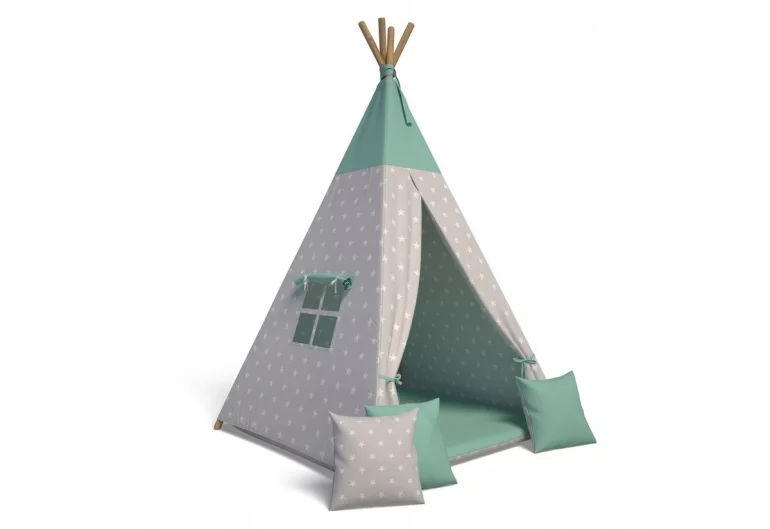 Детска палатка TEEPEE, 105x140x105, зелено
