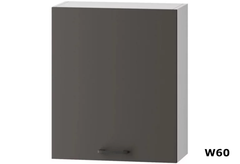 Горен вертикален кухненски шкаф ISOLDA W 60, 60x72x28,8, графит